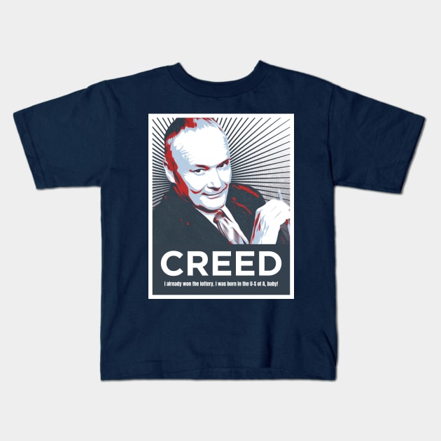 CREED Bratton Hope USA Quote - The Office Kids T-Shirt by SportCulture